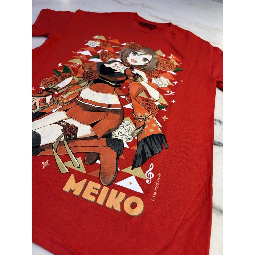 Brand new red Vocaloid Hatsune Miku t-shirt featuring the character Meiko
